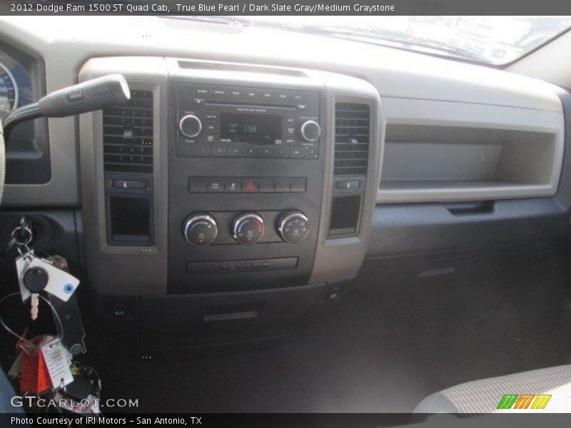 True Blue Pearl / Dark Slate Gray/Medium Graystone 2012 Dodge Ram 1500 ST Quad Cab