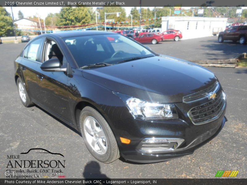 Black Granite Metallic / Jet Black 2016 Chevrolet Cruze Limited LT