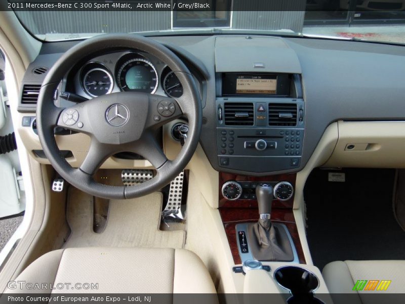 Arctic White / Grey/Black 2011 Mercedes-Benz C 300 Sport 4Matic