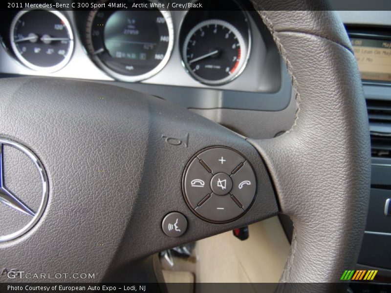 Arctic White / Grey/Black 2011 Mercedes-Benz C 300 Sport 4Matic