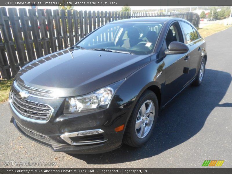 Black Granite Metallic / Jet Black 2016 Chevrolet Cruze Limited LT