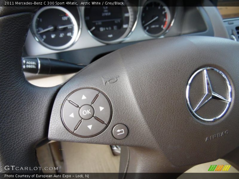 Arctic White / Grey/Black 2011 Mercedes-Benz C 300 Sport 4Matic