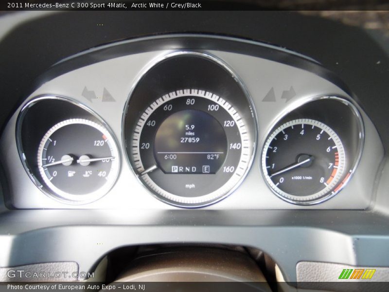 Arctic White / Grey/Black 2011 Mercedes-Benz C 300 Sport 4Matic