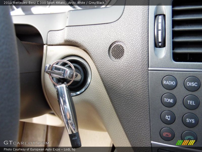Arctic White / Grey/Black 2011 Mercedes-Benz C 300 Sport 4Matic