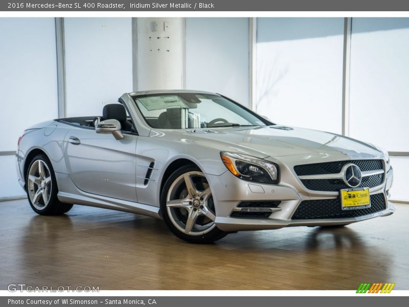 Iridium Silver Metallic / Black 2016 Mercedes-Benz SL 400 Roadster