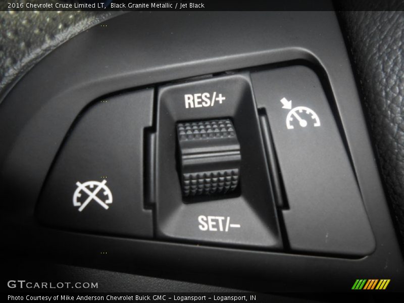 Black Granite Metallic / Jet Black 2016 Chevrolet Cruze Limited LT