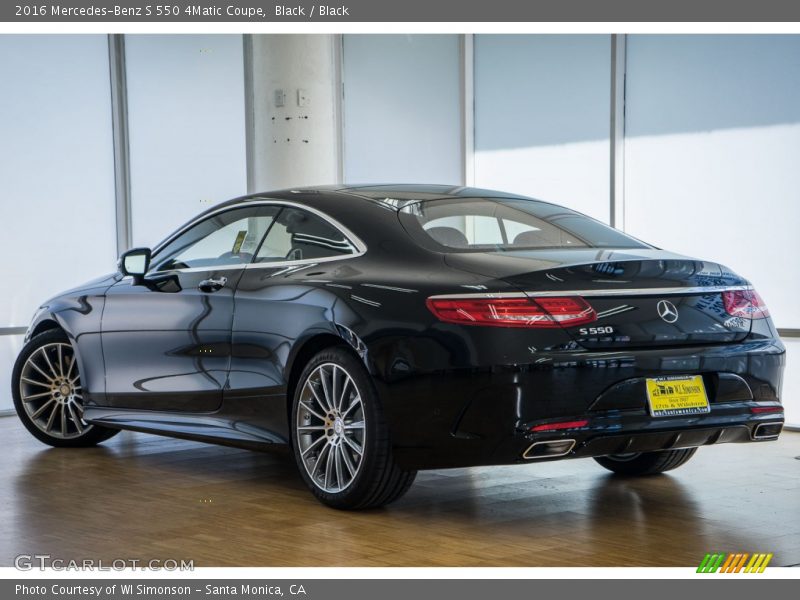 Black / Black 2016 Mercedes-Benz S 550 4Matic Coupe