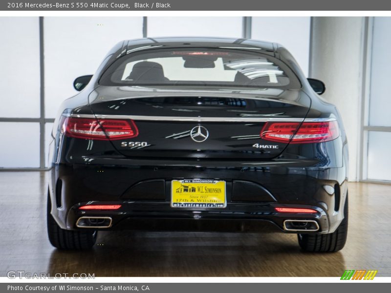 Black / Black 2016 Mercedes-Benz S 550 4Matic Coupe