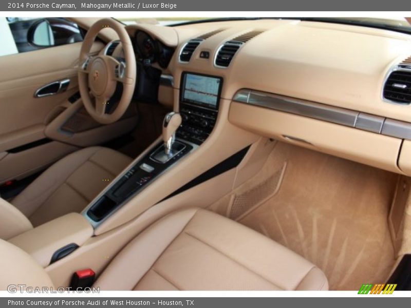 Mahogany Metallic / Luxor Beige 2014 Porsche Cayman