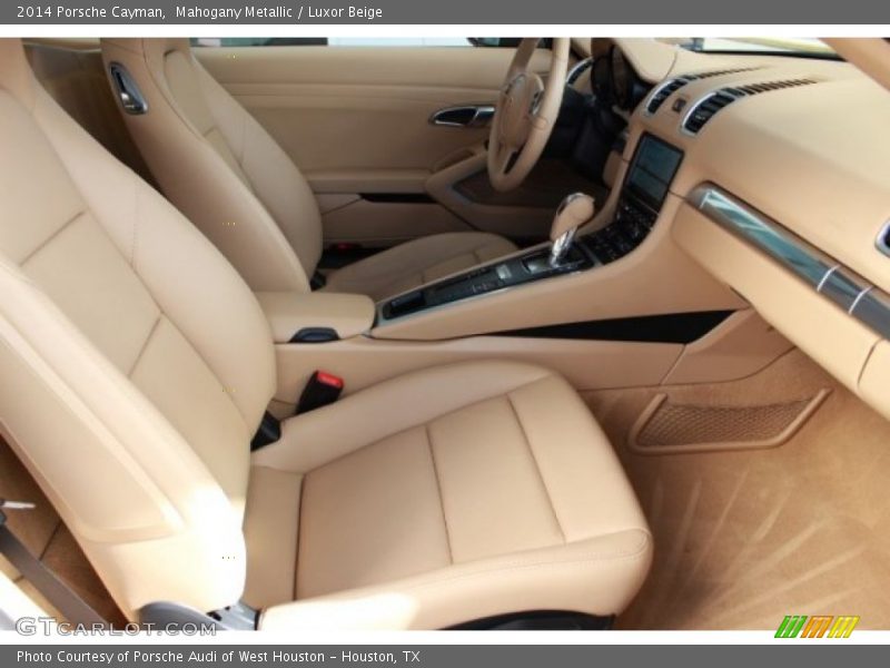 Mahogany Metallic / Luxor Beige 2014 Porsche Cayman