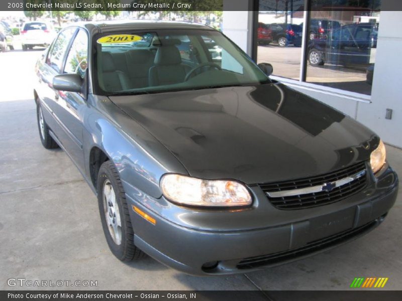 Medium Gray Metallic / Gray 2003 Chevrolet Malibu LS Sedan