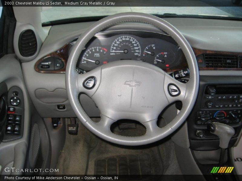 Medium Gray Metallic / Gray 2003 Chevrolet Malibu LS Sedan