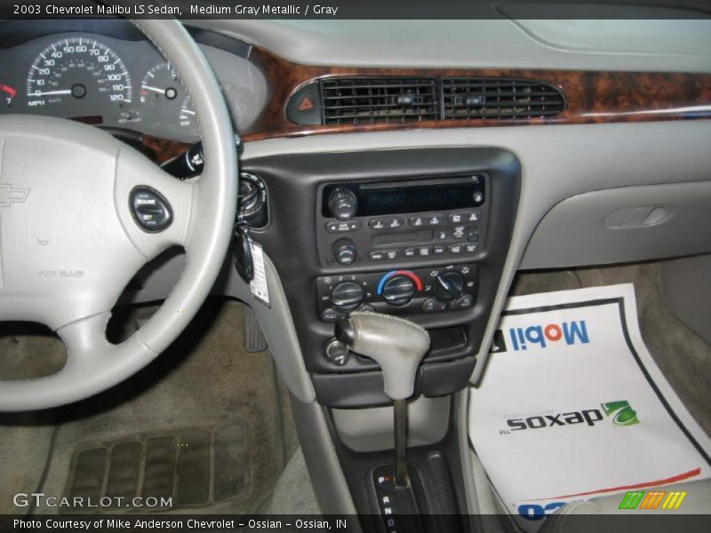 Medium Gray Metallic / Gray 2003 Chevrolet Malibu LS Sedan
