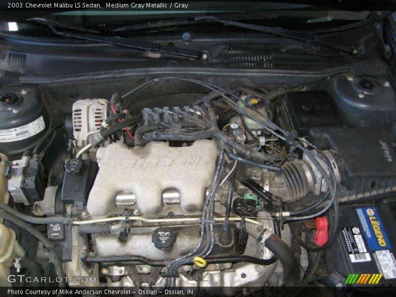 Medium Gray Metallic / Gray 2003 Chevrolet Malibu LS Sedan