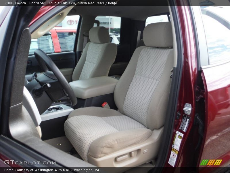 Salsa Red Pearl / Beige 2008 Toyota Tundra SR5 Double Cab 4x4