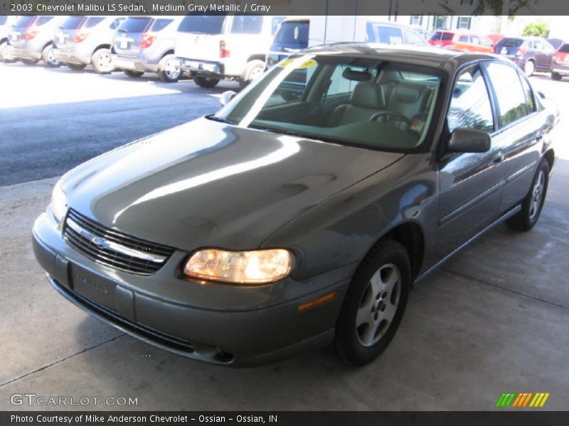 Medium Gray Metallic / Gray 2003 Chevrolet Malibu LS Sedan