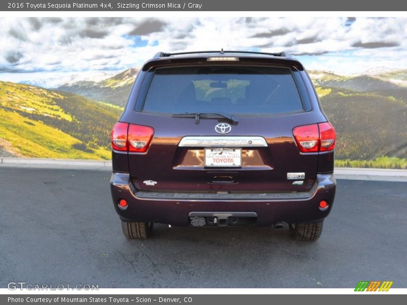 Sizzling Crimson Mica / Gray 2016 Toyota Sequoia Platinum 4x4