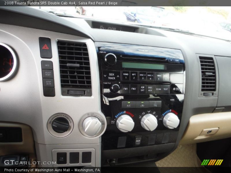 Salsa Red Pearl / Beige 2008 Toyota Tundra SR5 Double Cab 4x4