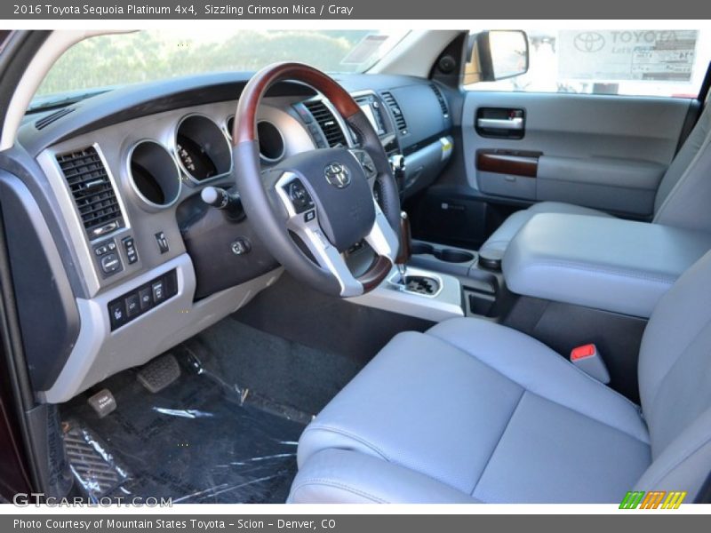  2016 Sequoia Platinum 4x4 Gray Interior