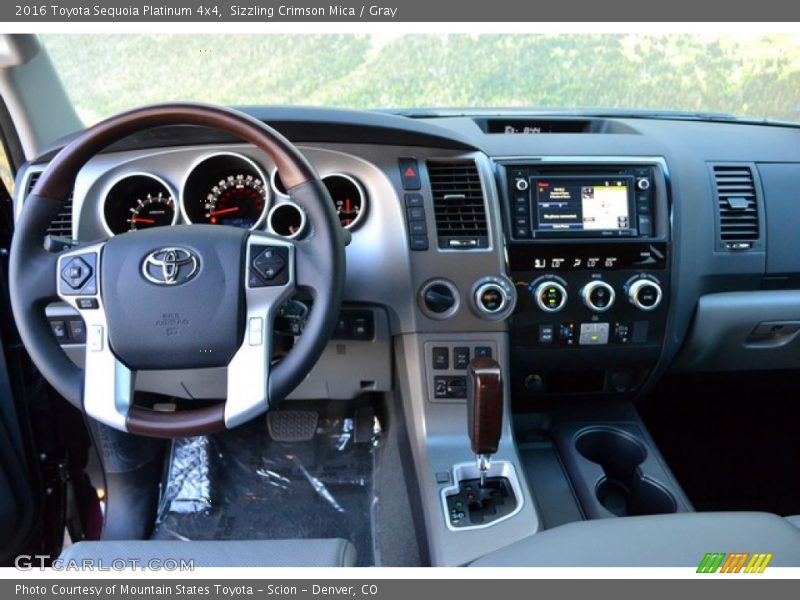 Sizzling Crimson Mica / Gray 2016 Toyota Sequoia Platinum 4x4