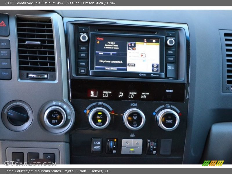 Sizzling Crimson Mica / Gray 2016 Toyota Sequoia Platinum 4x4