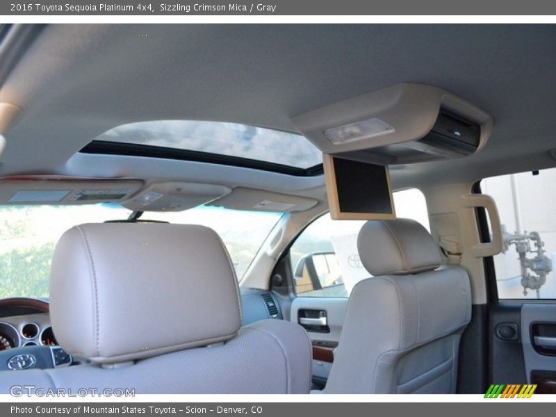 Sizzling Crimson Mica / Gray 2016 Toyota Sequoia Platinum 4x4