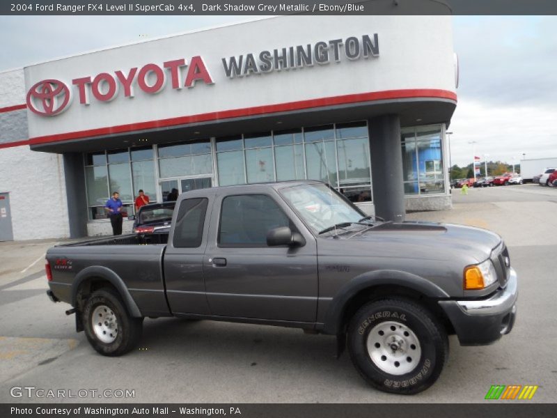 Dark Shadow Grey Metallic / Ebony/Blue 2004 Ford Ranger FX4 Level II SuperCab 4x4