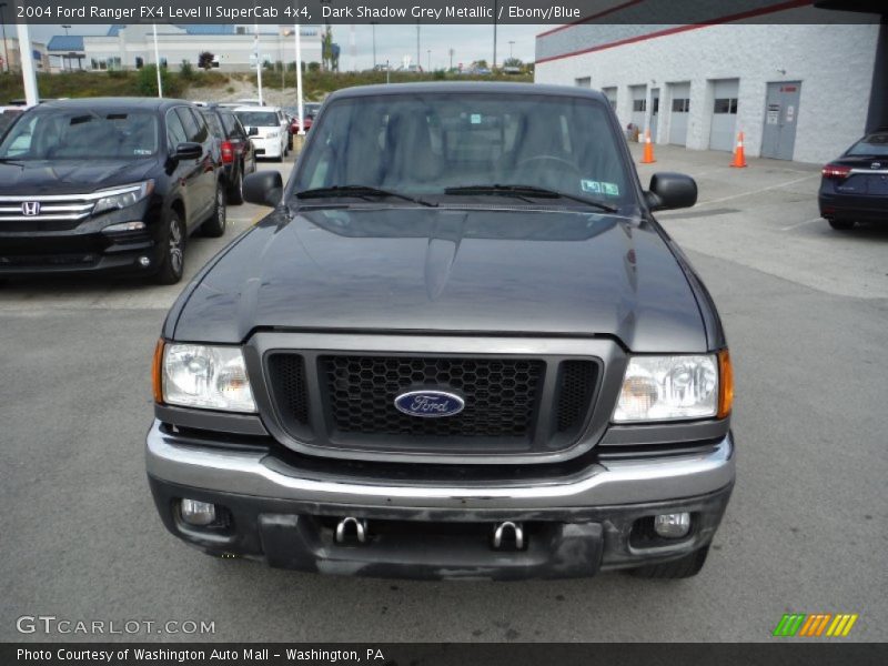 Dark Shadow Grey Metallic / Ebony/Blue 2004 Ford Ranger FX4 Level II SuperCab 4x4