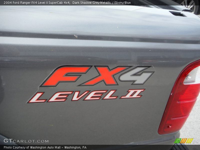 Dark Shadow Grey Metallic / Ebony/Blue 2004 Ford Ranger FX4 Level II SuperCab 4x4