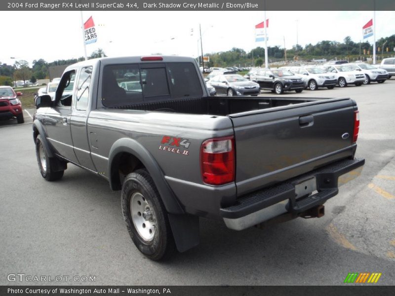 Dark Shadow Grey Metallic / Ebony/Blue 2004 Ford Ranger FX4 Level II SuperCab 4x4