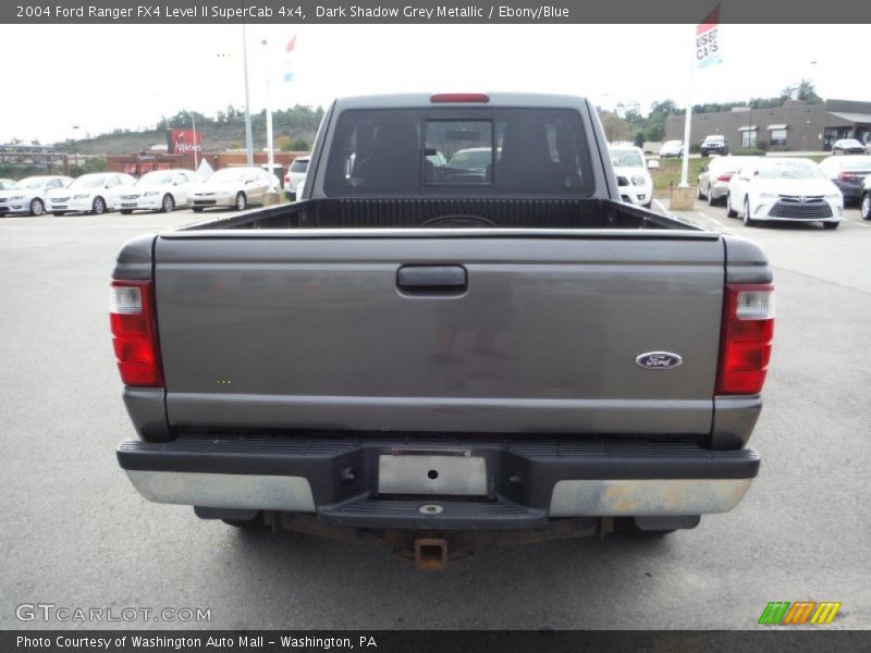 Dark Shadow Grey Metallic / Ebony/Blue 2004 Ford Ranger FX4 Level II SuperCab 4x4