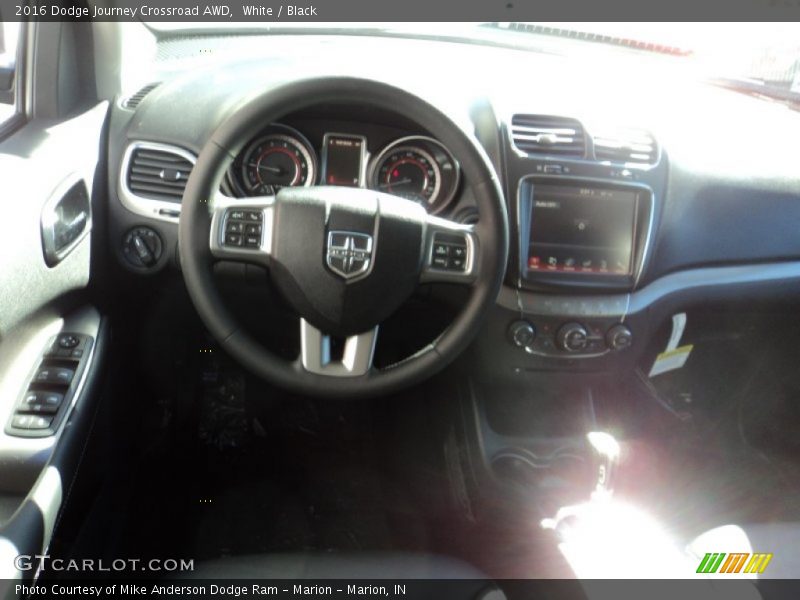 White / Black 2016 Dodge Journey Crossroad AWD