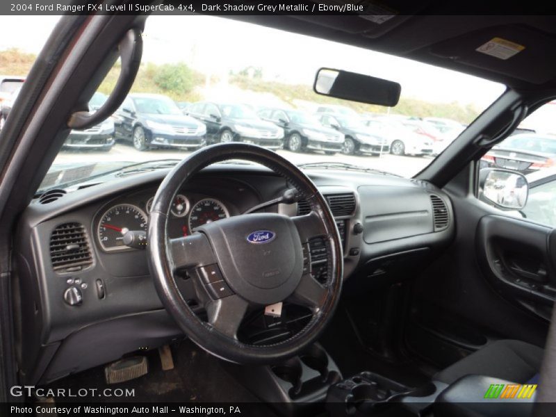 Dark Shadow Grey Metallic / Ebony/Blue 2004 Ford Ranger FX4 Level II SuperCab 4x4