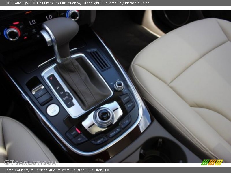 Moonlight Blue Metallic / Pistachio Beige 2016 Audi Q5 3.0 TFSI Premium Plus quattro