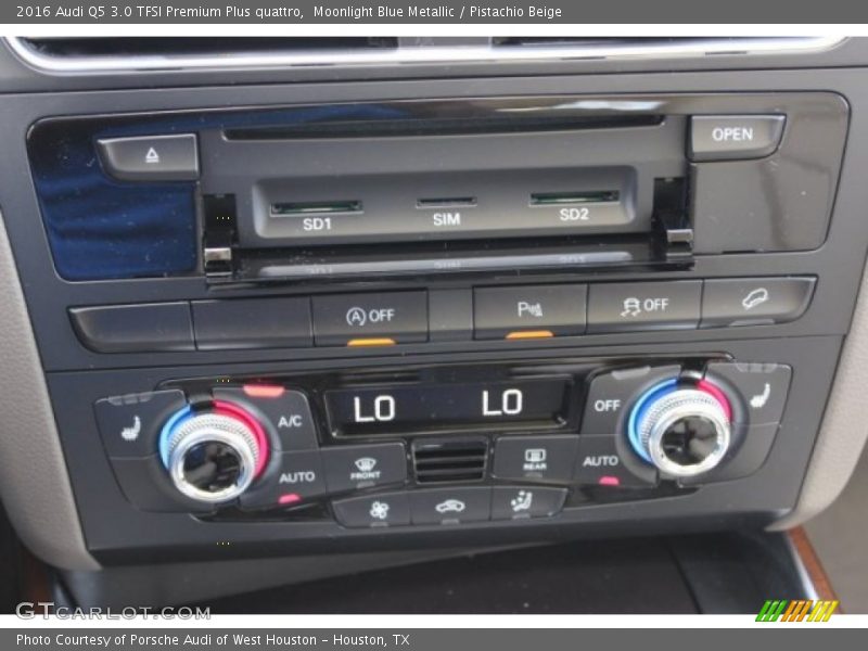 Moonlight Blue Metallic / Pistachio Beige 2016 Audi Q5 3.0 TFSI Premium Plus quattro
