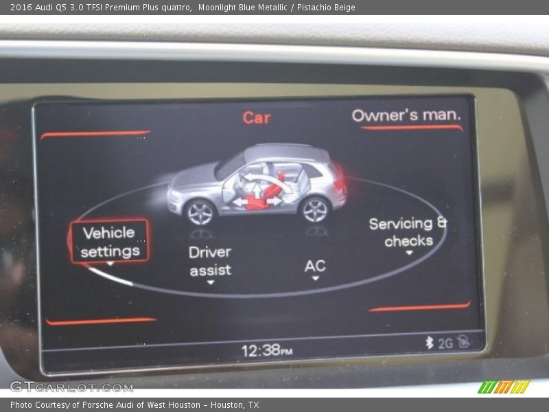Moonlight Blue Metallic / Pistachio Beige 2016 Audi Q5 3.0 TFSI Premium Plus quattro