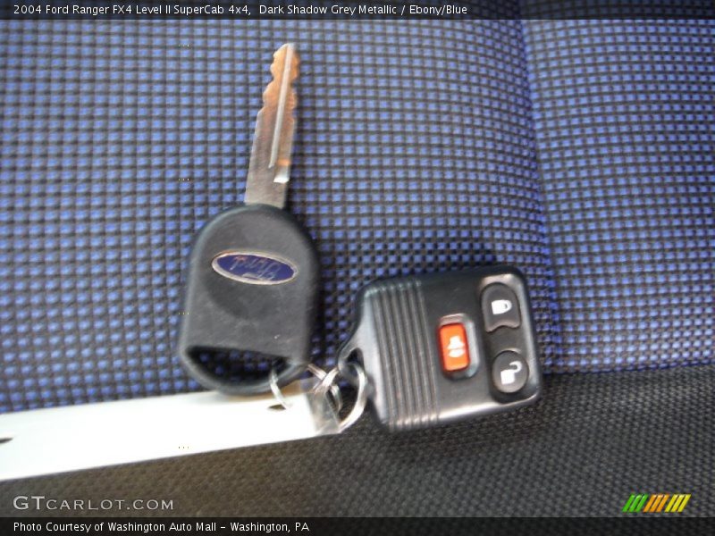 Dark Shadow Grey Metallic / Ebony/Blue 2004 Ford Ranger FX4 Level II SuperCab 4x4