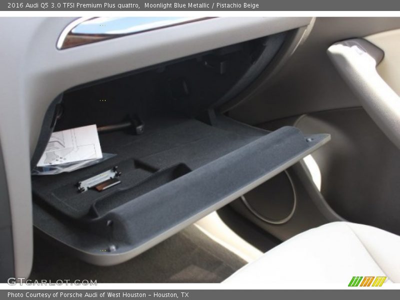 Moonlight Blue Metallic / Pistachio Beige 2016 Audi Q5 3.0 TFSI Premium Plus quattro