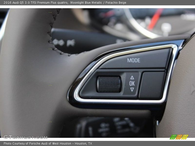 Moonlight Blue Metallic / Pistachio Beige 2016 Audi Q5 3.0 TFSI Premium Plus quattro