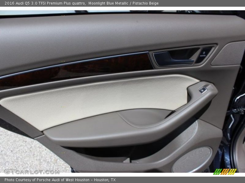 Moonlight Blue Metallic / Pistachio Beige 2016 Audi Q5 3.0 TFSI Premium Plus quattro