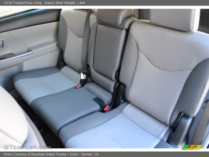 Rear Seat of 2016 Prius v Five
