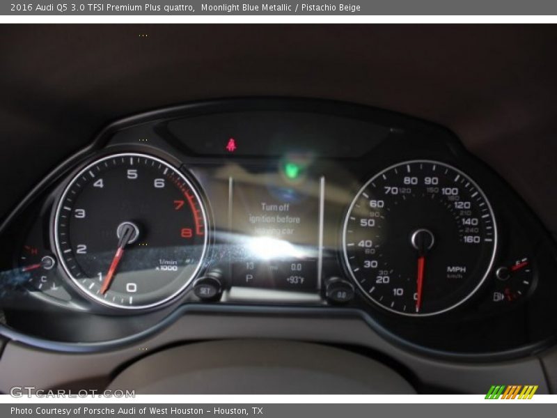 Moonlight Blue Metallic / Pistachio Beige 2016 Audi Q5 3.0 TFSI Premium Plus quattro
