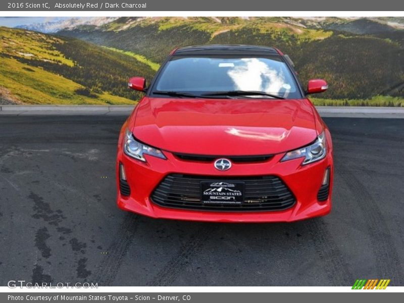 Absolutely Red / Dark Charcoal 2016 Scion tC