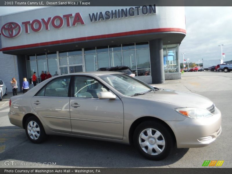 Desert Sand Mica / Taupe 2003 Toyota Camry LE