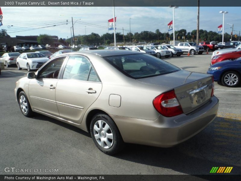 Desert Sand Mica / Taupe 2003 Toyota Camry LE