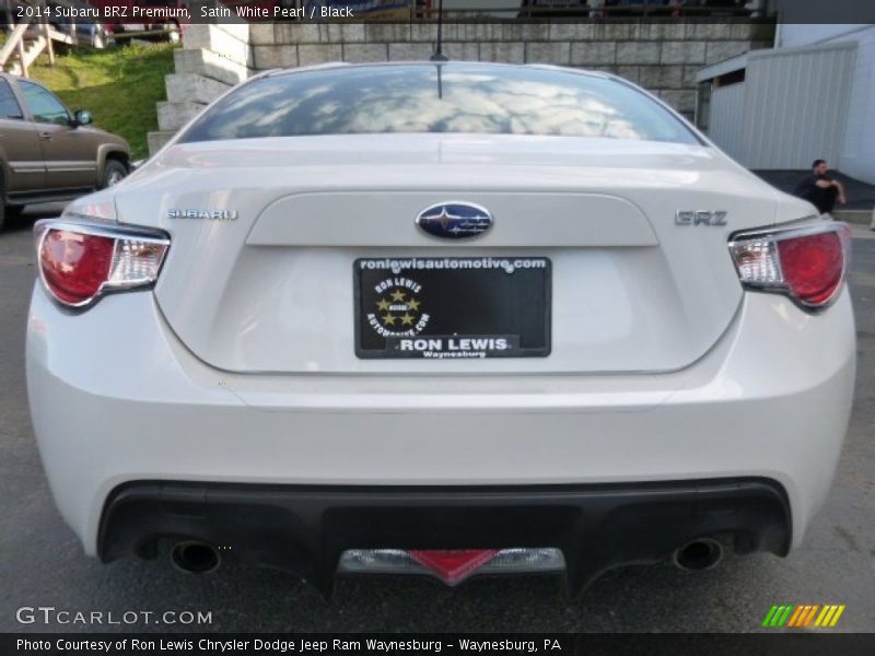 Satin White Pearl / Black 2014 Subaru BRZ Premium