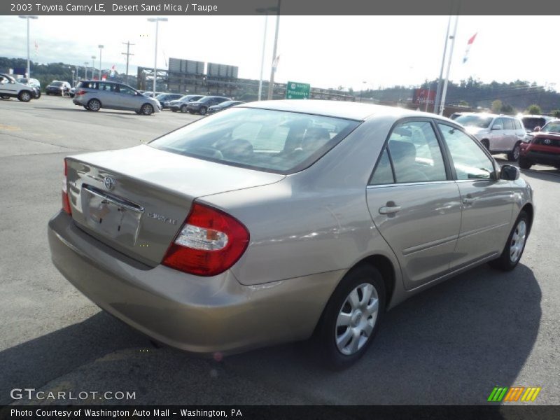 Desert Sand Mica / Taupe 2003 Toyota Camry LE