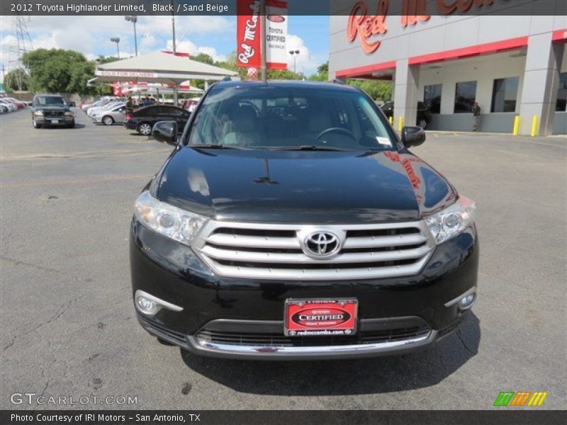 Black / Sand Beige 2012 Toyota Highlander Limited