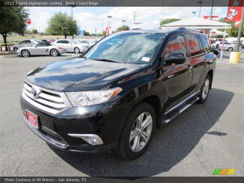 Black / Sand Beige 2012 Toyota Highlander Limited