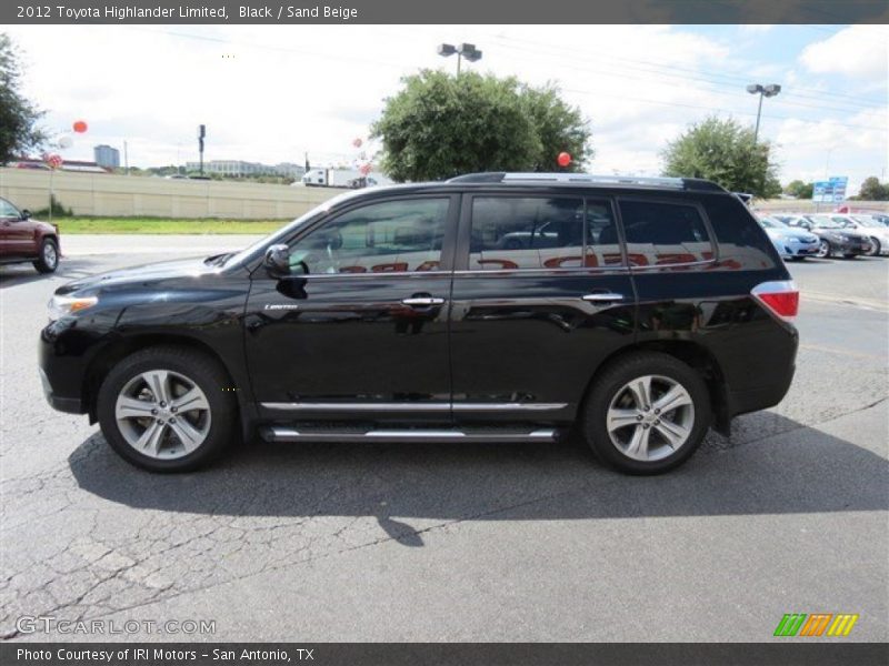 Black / Sand Beige 2012 Toyota Highlander Limited